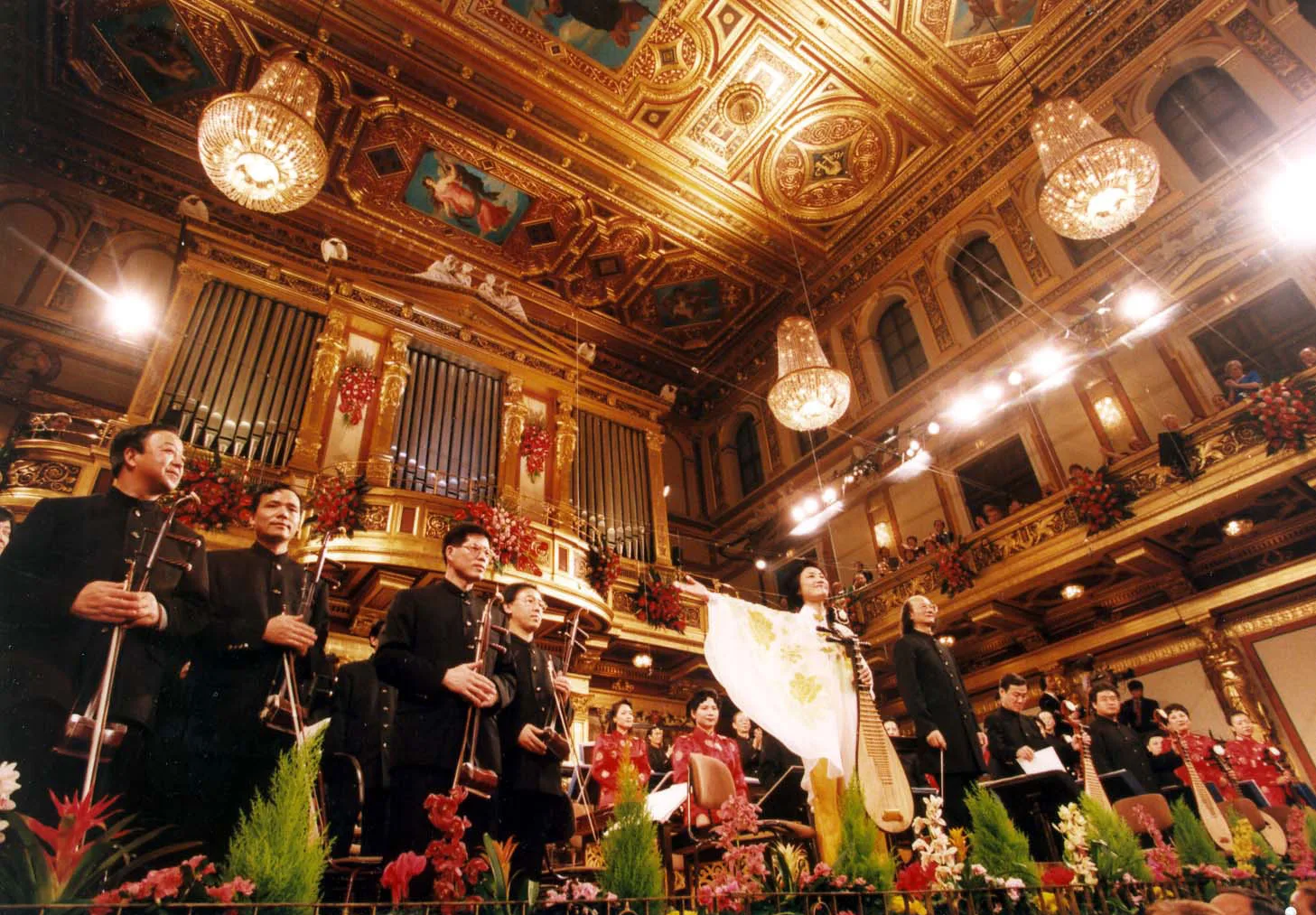 Orchester beim ersten Großen Chinesischen Neujahrskonzert 1998